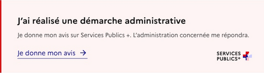Je donne mon avis sur Services Publics +