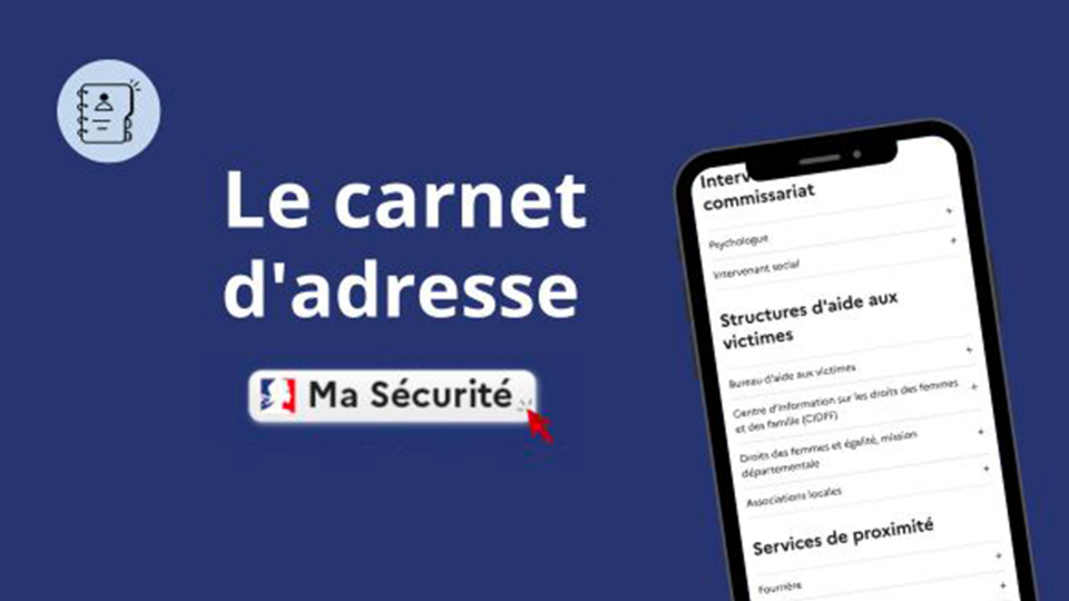 Illustration du carnet d’adresse Ma Sécurité