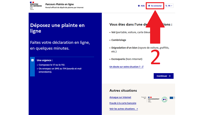 Se connecter à son espace personnel