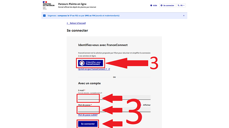 S'identifier avec FranceConnect