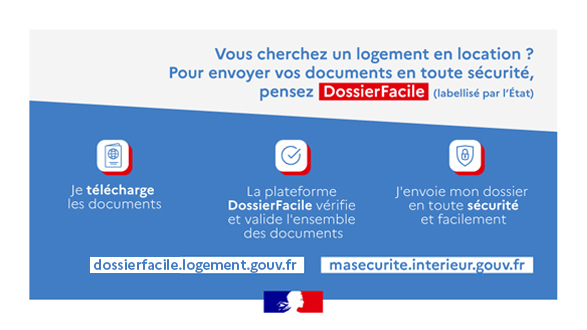 Illustration présentant DossierFacile.